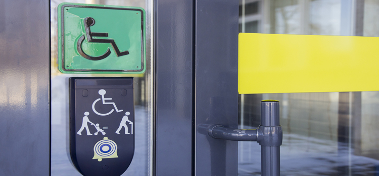 automatic handicap door opener in The Crossings